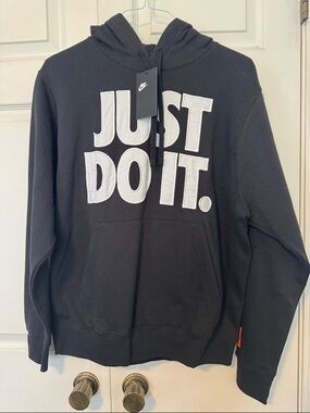 NWT Nike Just Do it Hooded Sweatshirt M